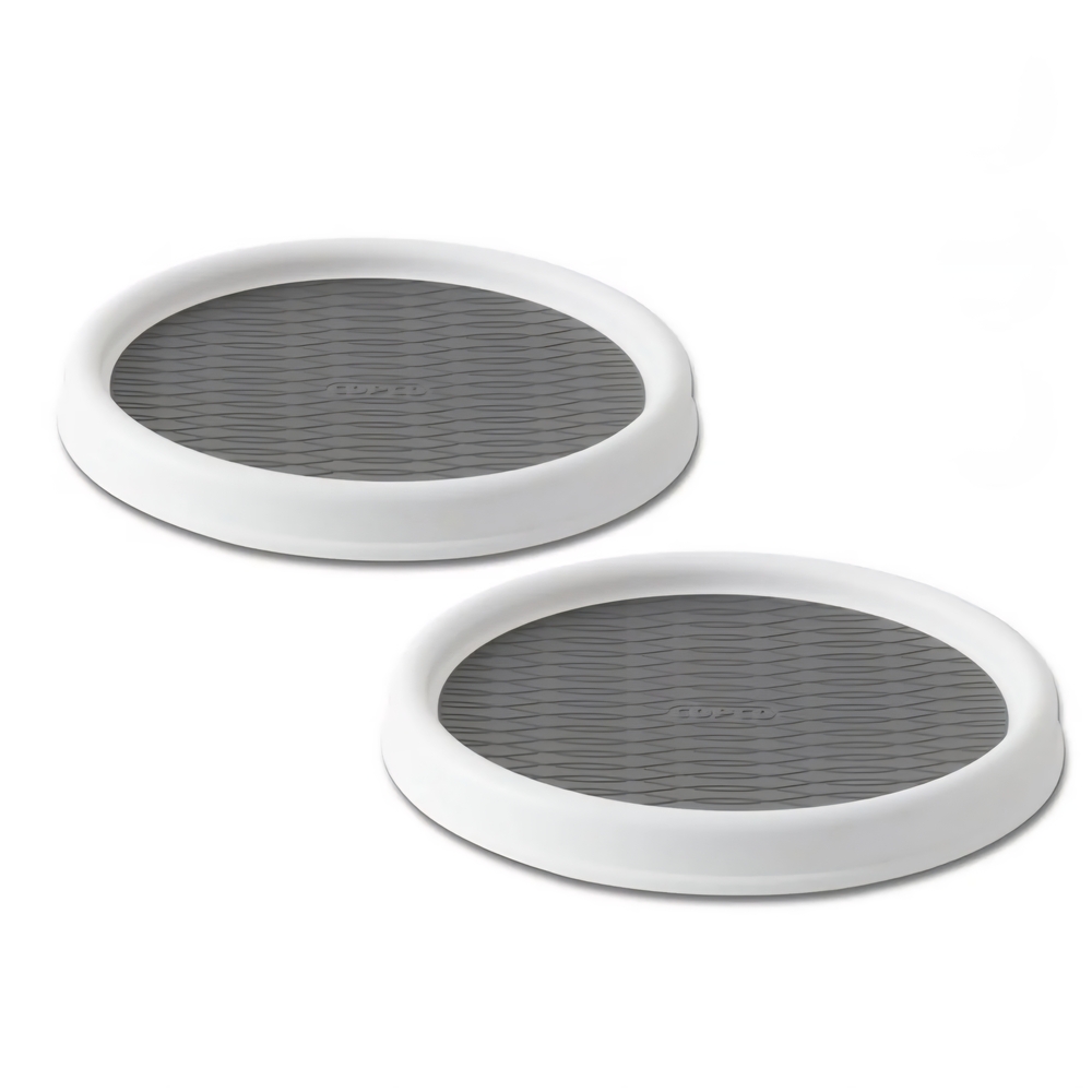 9in - White, Non-skid, Lazy Susan Turntable | Qty: 1